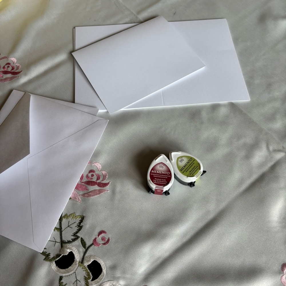 Stamping starter set-10 cards and envelopes with 2 ink pads